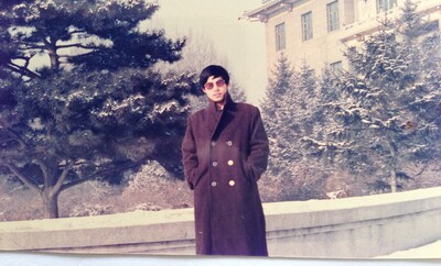 Professor Zhao as a MPhil student at Changchun College at Geology in 1987.